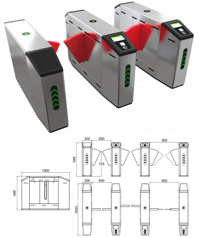 ​EI-GW300 Series Wing Gate